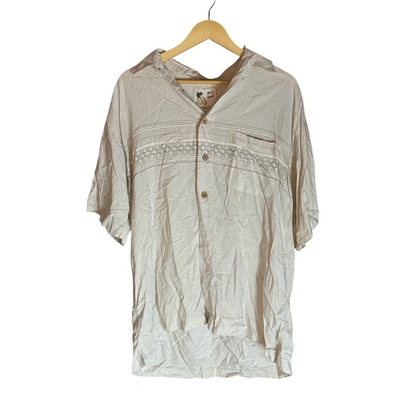 M. E. Sports. Men’s Vintage Pineapple Button Up. Size Large. - Picture 1 of 10
